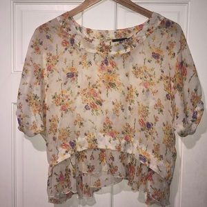 Floral Sheer Blouse